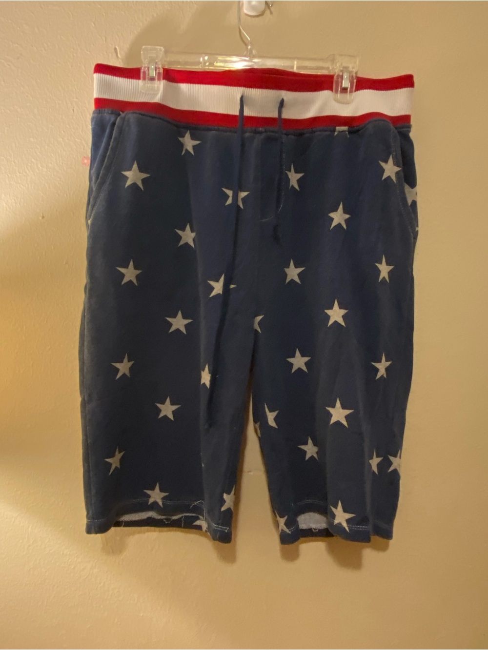Men’s Brooklyn Cloth Co Patriotic Navy Stars Sweatshorts 11.5in inseam SzXL